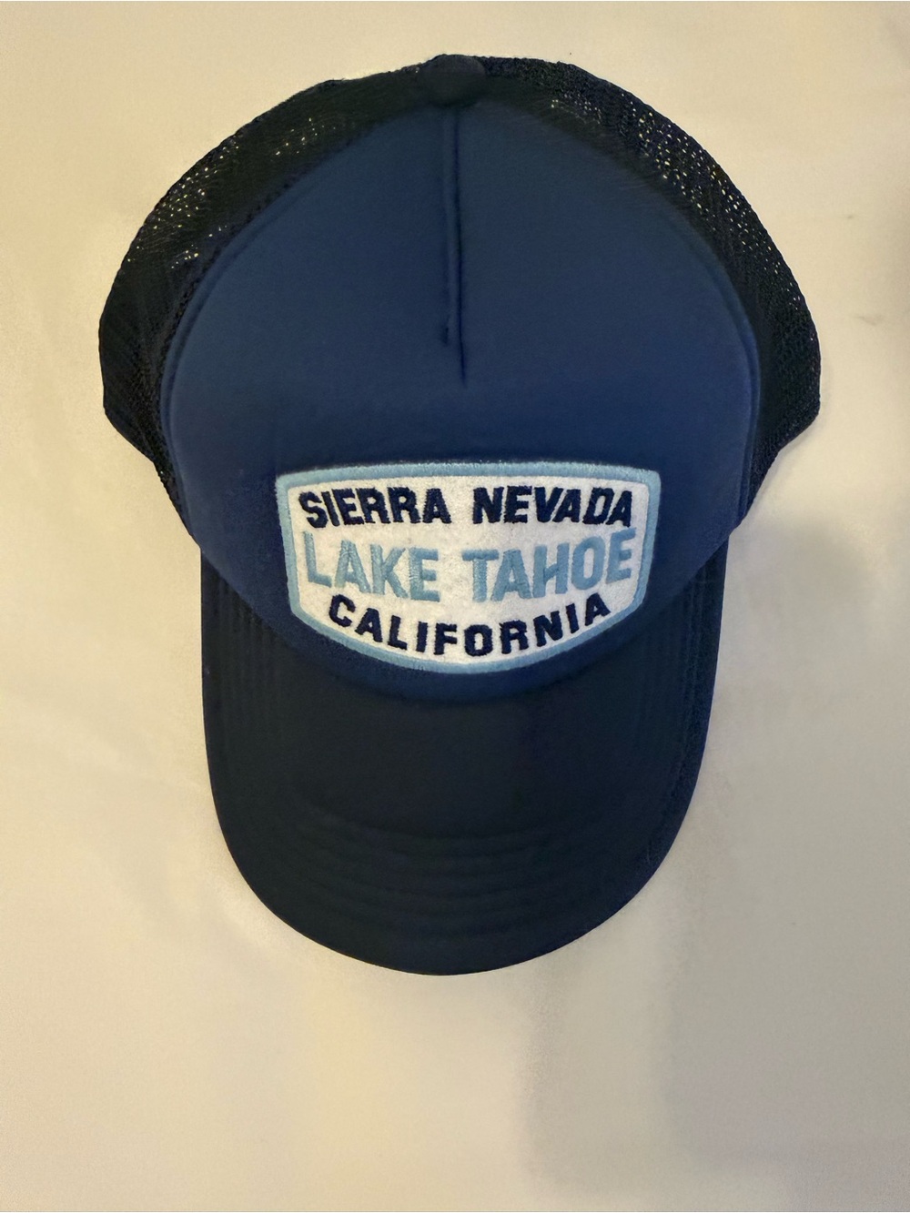 Lake Tahoe California Navy Trucker Hat